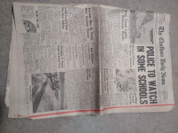 Chatham Ontario Antique Newspaper, July 23,1969. Space topic.