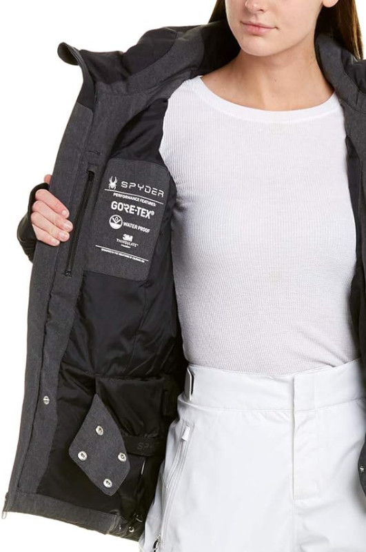 Manteau d’hiver Spyder Women's Rhapsody jacket, Noir dans Enfants et jeunesse  à Ville de Québec - Image 3