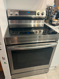 Stove True Convection Electric Air Fry Range Samsung (Stainless