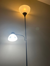 Almost new Floor lamp with colour changing lights  