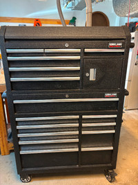 Toolbox Storage Chest and rolling cabinet.