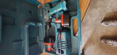 Makita-maktec drill and batteries , View more