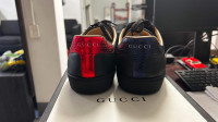 Gucci Ace Embroidered Sneakers Black size 10US