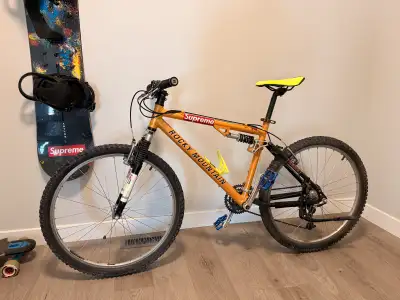 Rocky Mountain full suspension mountain bike 18” frame 26” tires, View more