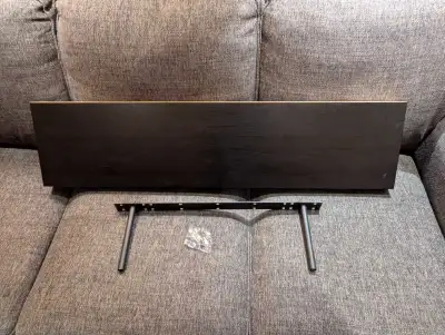IKEA Lack floating shelf in black. Opened, but unused, includes wall bracket and sealed mounting har...