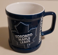 NHL Toronto Maple Leafs Cobalt Blue Ceramic Embossed Logo Mug