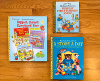 3 Vintage Richard Scarry Hardcovers - First Editions - As New