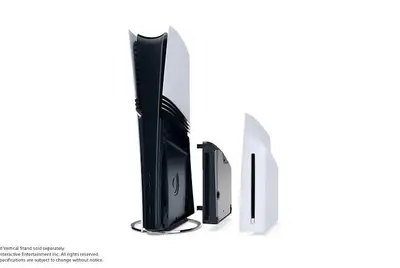 PS5 Pro with disc drive., View more