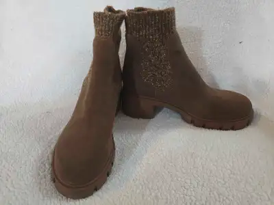 Nordstrom Brown suede ankle boots Women's 8.5, View more