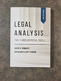 Legal Analysis 3rd Edition textbook