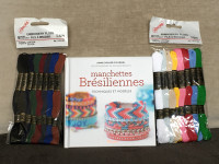 NEW Brazilian bracelet craft kit French, incl embroidery floss