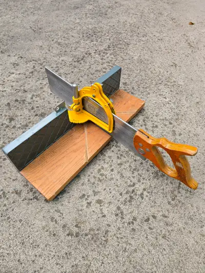 Vintage Craftsman Miter Box with Hand Saw, View more