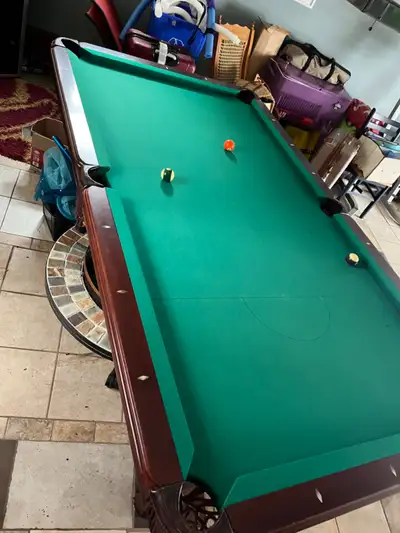 Antique Style Billiards Table and Bar Light (8-foot), View more