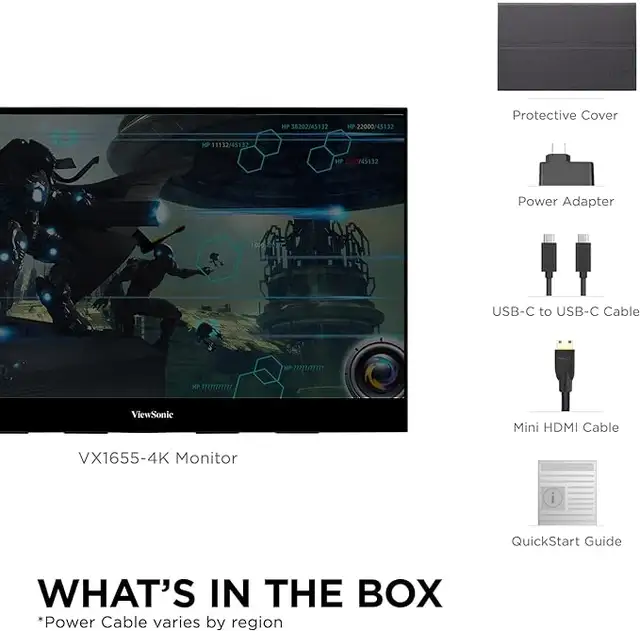 ViewSonic 16" 4K UHD OLED Portable Monitor - BRAND NEW, UNUSED in Monitors in Oshawa / Durham Region - Image 4