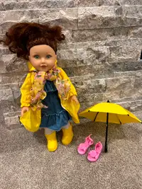 “18 doll with rain accessories