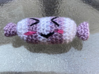 Handmade amigurumi crochet candy