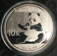 2017 Chinese 30 grams Silver PANDA Coin in capsu