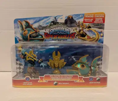 I am looking to sell all four sets of Skylanders (BNIB).