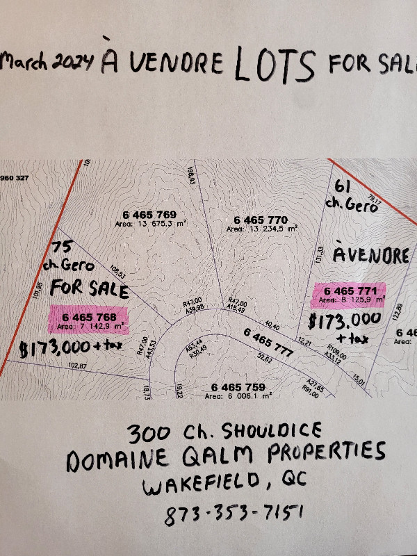 2 LOTS for sale in Wakfield, QC in Land for Sale in Gatineau