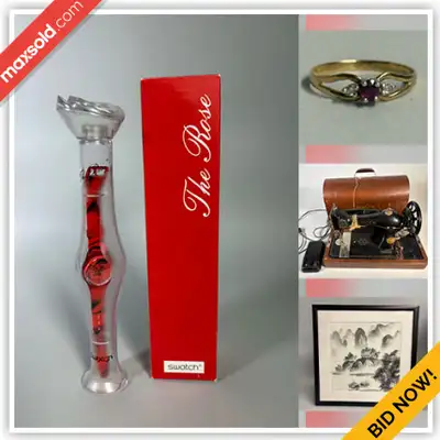 WHAT IS IN THIS AUCTION? This online auction features gold, silver & costume jewelry, silver Jadaica...