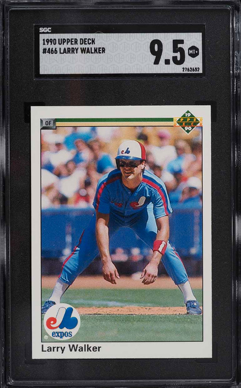 LARRY WALKER - 1990 Upper Deck ROOKIE - UNGRADED + SGC 9.5 ($75) in Arts & Collectibles in City of Halifax - Image 4
