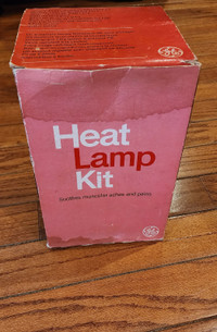 Vintage Ge Heat Lamp Kit In Box(Brand New)