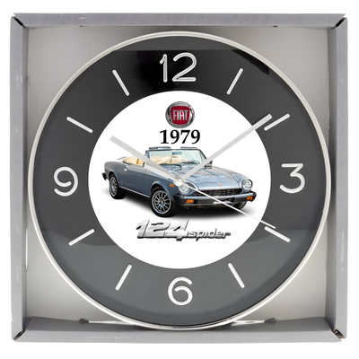 Brand new boxed wall clock approximately 10 inches in diameter featuring Custom designed artwork. Cl...
