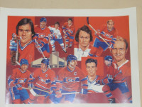 3 Posters  identiques des Canadiens  (5$ chaque) héros du hockey
