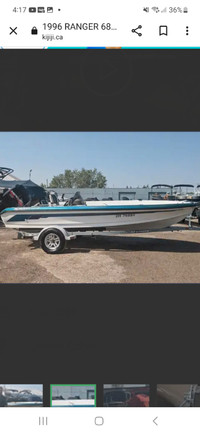 Used ranger boat for $16,000.