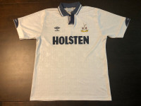 1991-1993 Tottenham Rare & Vintage Home Jersey - Size Large