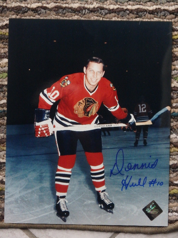 DENNIS HULL Chicago Blackhawks Autographed 8 X 10 Photo W/COA in Arts & Collectibles in Dartmouth