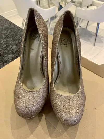 Gold Heels (Size 8.5), View more