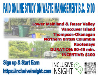 PAID ONLINE STUDY ON WASTE MANAGEMENT B.C4.  $100