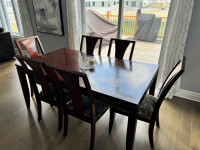 Free 6 person dining table & chairs