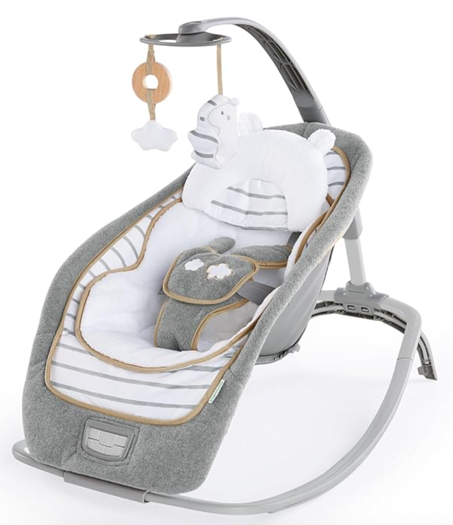 Ingenuity Boutique Collection Plush Modern Baby Rocker in Playpens, Swings & Saucers in City of Toronto - Image 2