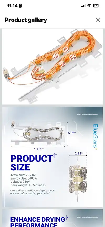 Dryer Heating Element, View more