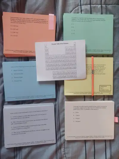 150 flashcards set from AAMC