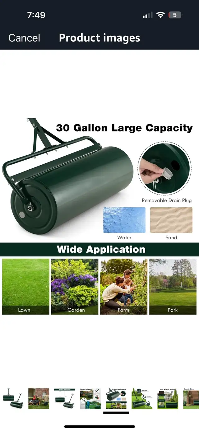 Lawn roller (brand new)63234578220547122