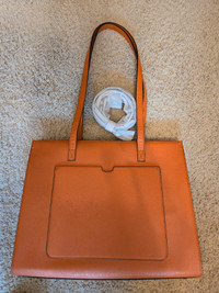 Women Brown Leather Briefcase