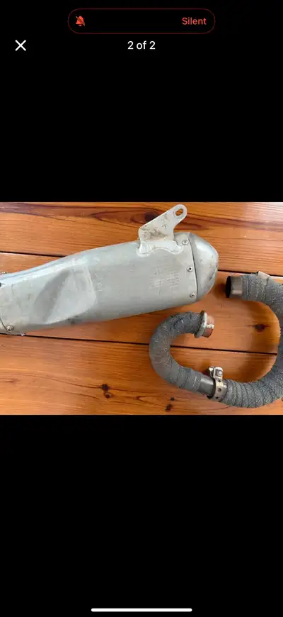 Selling my 2018 yz250f stock exhaust system. I installed the exhaust wrap however does need new exha...