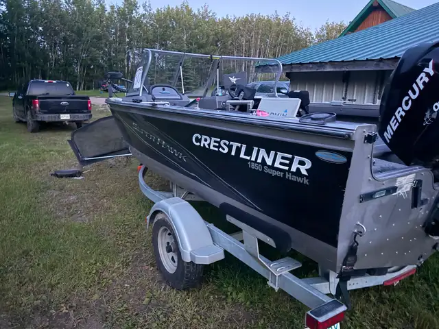 1850 crestliner super hawk in Powerboats & Motorboats in Prince Albert - Image 4