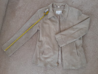 Suede jacket for small woman