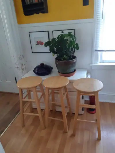 Three Bar Stools, View more