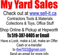 My Yard Sales - www.sell-it.ca