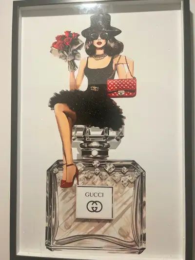 Glass Framed Wall Decor/ Moving Sale, View more