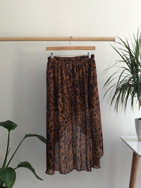 Mendocino Leopard Print Skirt