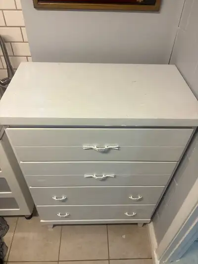 White Four-Drawer Dresser, View more