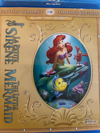 The Little mermaid Blu-ray & DVD bilingue 10$ 