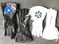 Hand crafted Indigenous leather gloves.