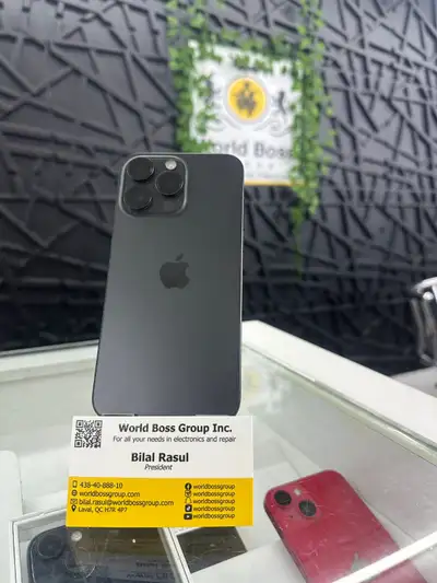 iPhone 15 pro max - 256GB - Black Titanium, View more
